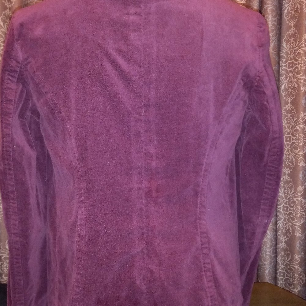 Dark Raspberry Maternity Blazer Size (S) - Picture 2 of 3
